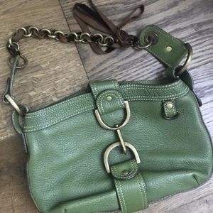 Jcrew Green Leather Handbag